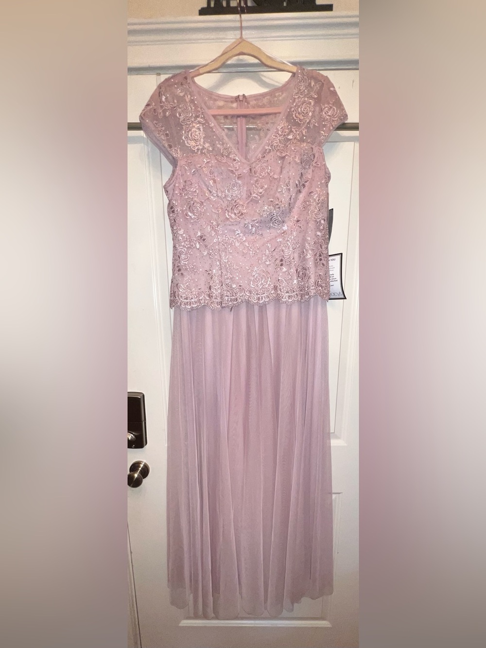 Alex Evenings Sequin Embroidered Lace Gown, NWT. SZ: 10. Retail: $199. Ask: $109
